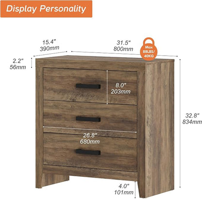 WAMPAT Farmhouse Nightstand - Image 2