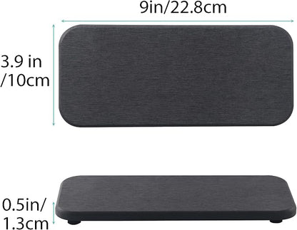 2 Pcs Water Absorbing Stone Trays, Kitchen/Bathroom Sink Soap Dish, Diatomite - Image 3