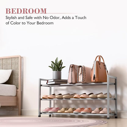 Bumusty 3-Tier Expandable Shoe Rack - Image 6
