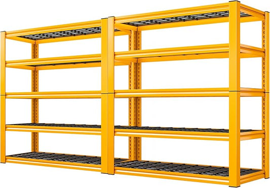 REIBII Garage Shelving Load 3000LBS, 5-Tier Storage Shelves, Adjustable Heavy by REIBII