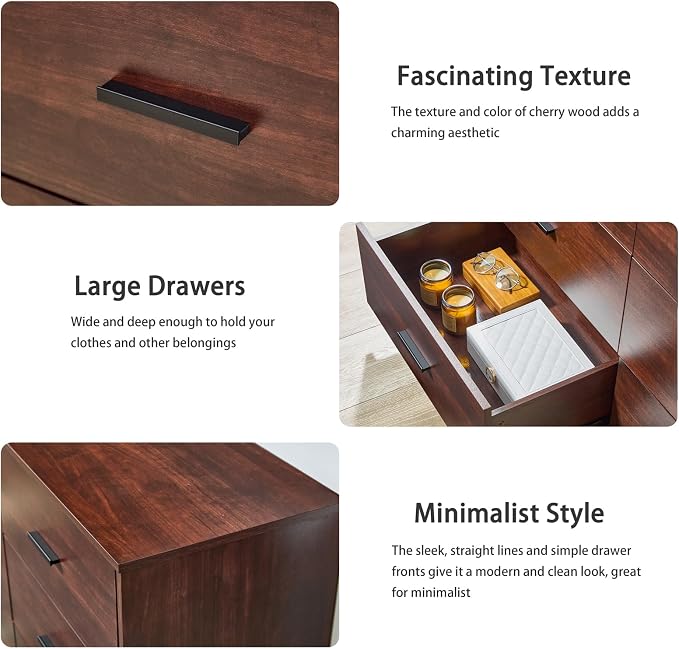 LIDYUK Dresser for Bedroom, Wood Dresser - Image 6
