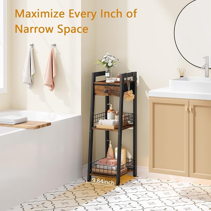 3-Tier Narrow Ladder Shelf - Image 4