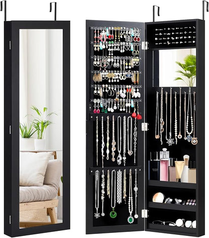 HAPPYGRILL Wall Mounted Jewelry Cabinet by HAPPYGRILL