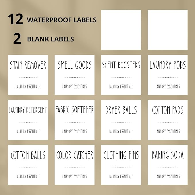 Glass Laundry Pods Container, 0.5 Gallon 2 Liter Laundry Jars - Image 5