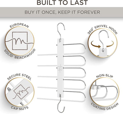 MORALVE Pants Hangers Space Saving - Image 2