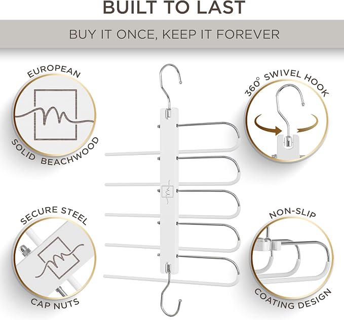 MORALVE Pants Hangers Space Saving - Image 2
