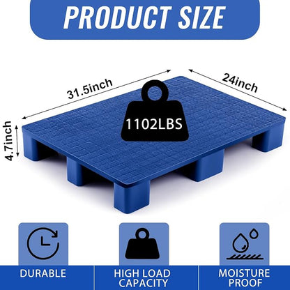 1 Pcs Plastic Pallet for Basement Storage Easy Stack Lightweight Floor Pallet - Image 2