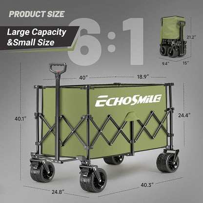 EchoSmile Collapsible Foldable Extended Wagon - Image 2