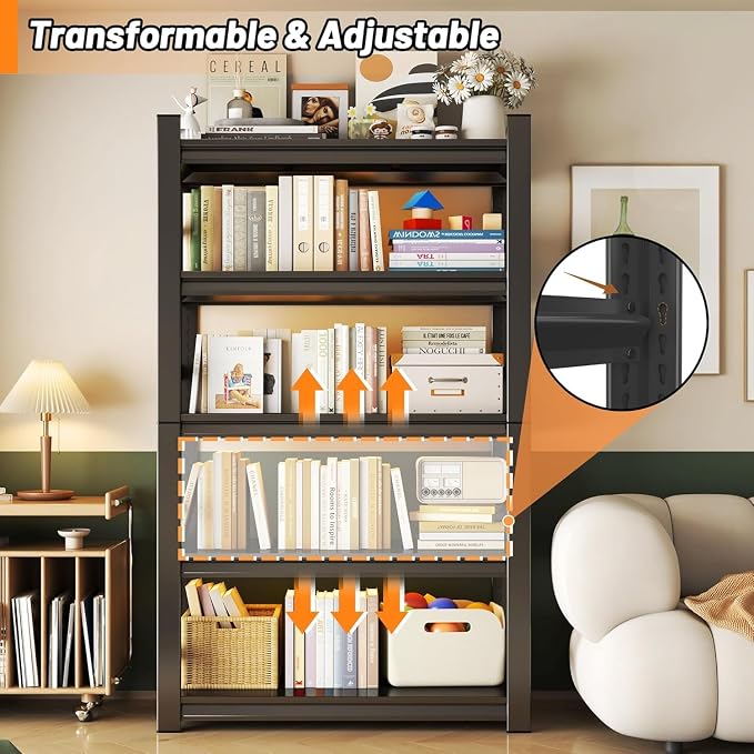 Garage Storage Shelves, 5 Tier Shelving Unit, 40 inch Wide, 18” Deep, 78” Tall - Image 4