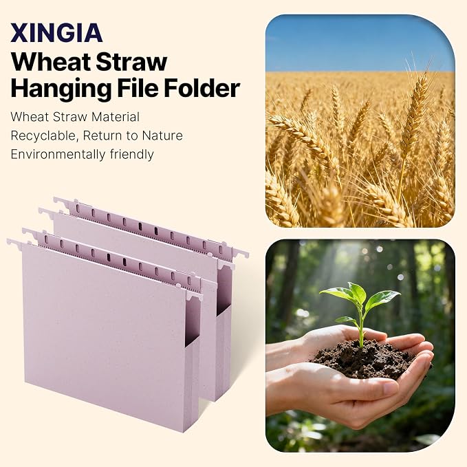 Letter Size Hanging File Folder Extra Capacity, Heavy Duty 1'' Expansion - Image 6