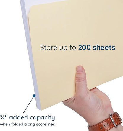 100 Blue Summit Supplies Heavy Duty File Folders Letter Size - Image 3
