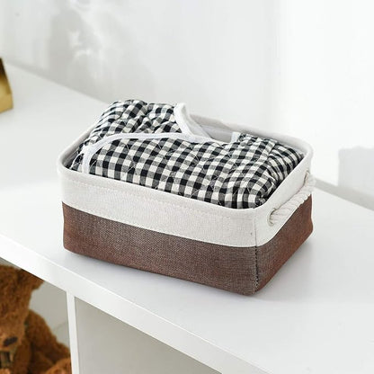 Small Storage Baskets for Shelves, Fabric Storage Baskets for Closet, - Image 6