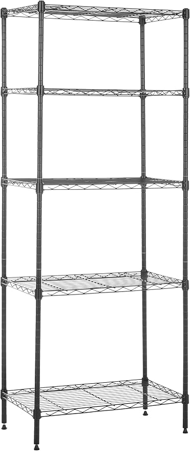 Amazon Basics 5-Shelf Multipurpose Adjustable Sturdy Steel Storage Shelving Unit by AmazonBasics