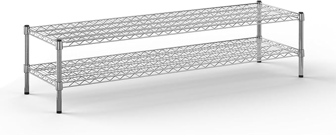 18" Deep x 60" Wide x 14" Height Wire Shelving Kit | 2-Tier | NSF Commercial by Regal+Altair