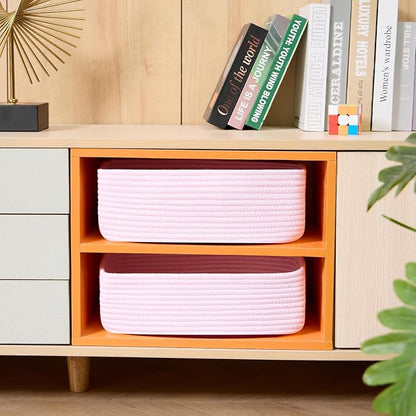 Large Shallow Organizing Baskets 15x11x5.1 Inches - Image 4
