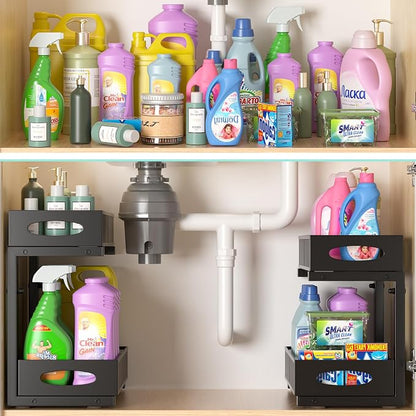 Under Sink Organizer, Height Adjustable Organization and Storage Series - Image 5