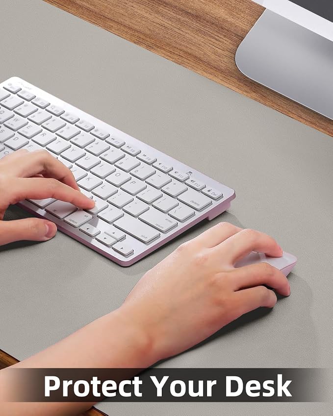 Leather Desk Pad & Protector, Large Mouse Pad & Blotter, Non-Slip PU Leather - Image 3