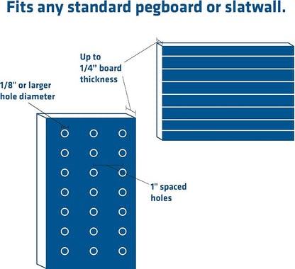 Century Drill & Tool, 2-tier pegboard rack space saver #03199 – perfect - Image 5
