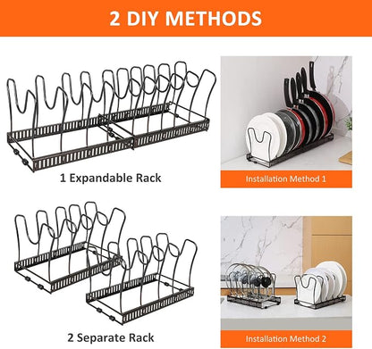 Pot Rack Organizer -Expandable Pot and Pan Organizer - Image 6