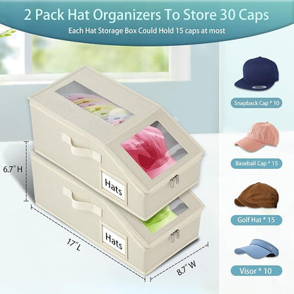 Stackable Hat Storage for Baseball Caps, Holds up to 30 Caps - Image 3