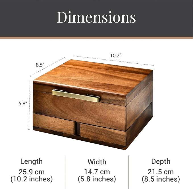 Shanik Wooden Jewelry Box for Women – Elegant Organizer - Image 3