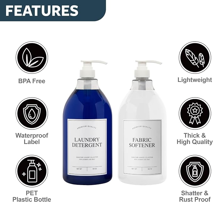 Calindiana Modern Farmhouse Liquid Laundry Detergent and Fabric Softener - Image 2