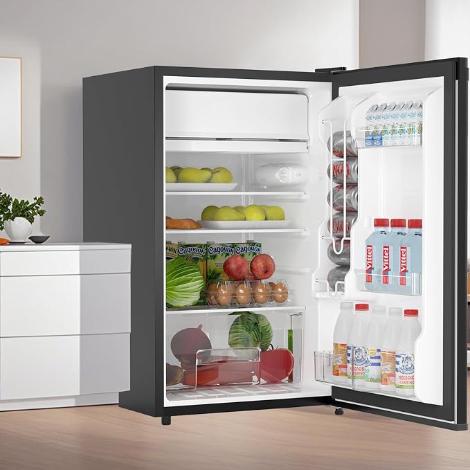 4.3 Cu.Ft Mini Fridge with Freezer, Single Door Refrigerator with Adjustable - Image 7