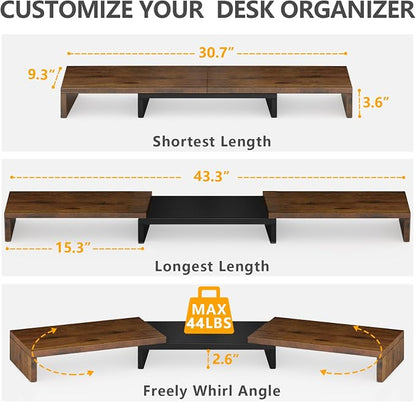 TAVR Dual Monitor Stand Riser, Computer Monitor Stands - Image 3