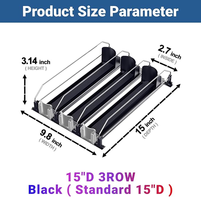 Drink Organizer for Fridge, 12oz 16oz 20oz - Image 2