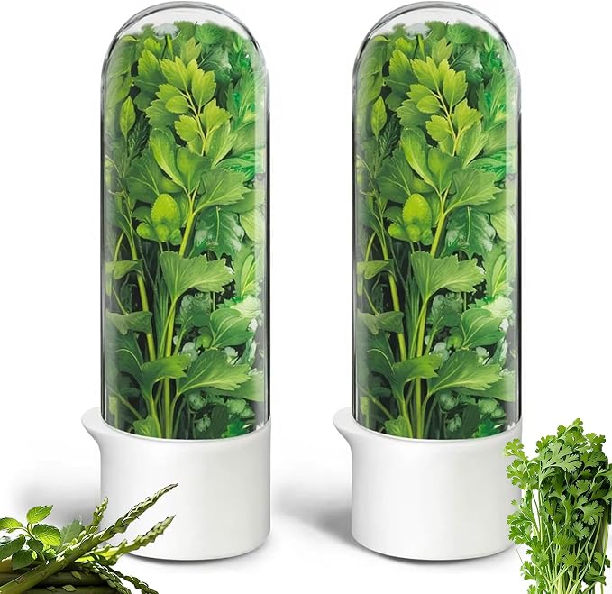 Herb Saver, Herb Keeper for Refrigerator, Cilantro Container for Fridge by Unknown