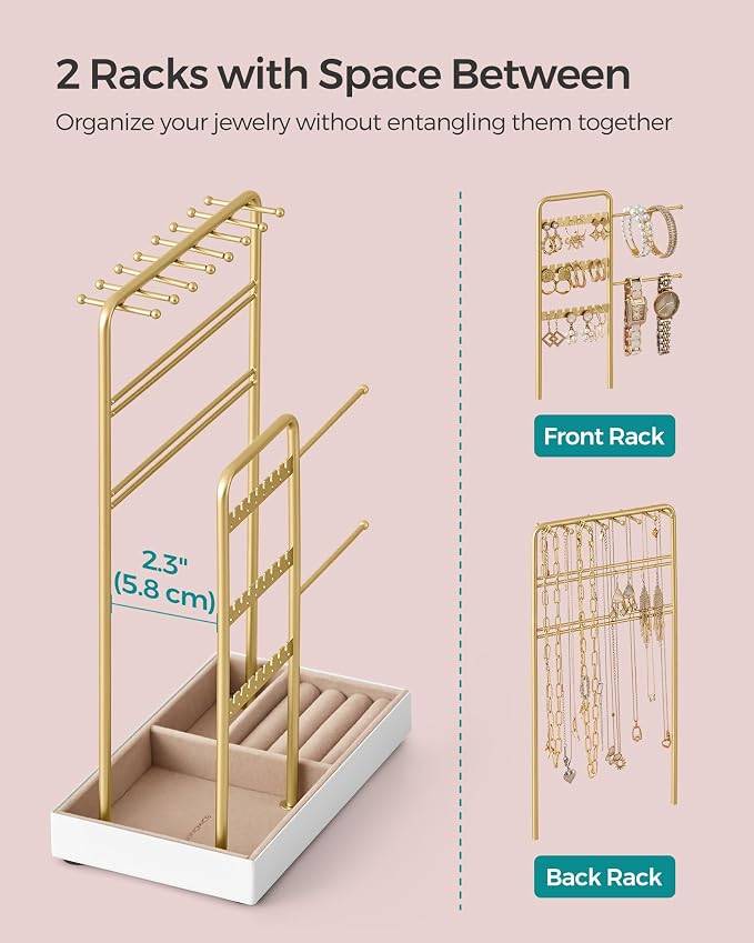 SONGMICS Jewelry Holder, Jewelry Organizer, Jewelry Display Stand - Image 3