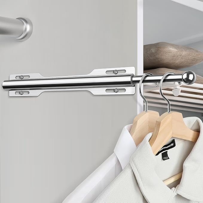 FIRJOY 12" Valet Rod for Closet Pull Out - Image 6