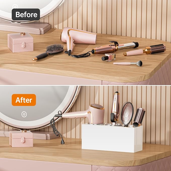 Hair Tool Organizer Acrylic: Hair Dryer Holder Wall Mount - Image 6