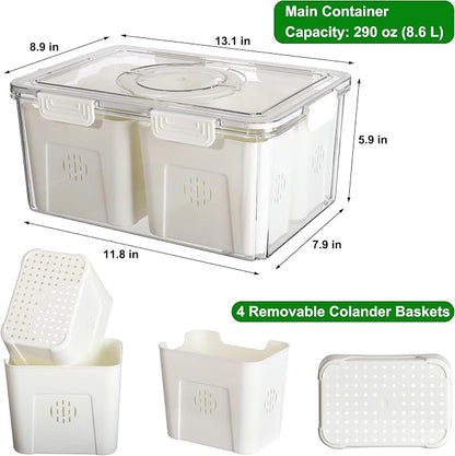 Taiuloo Airtight Fruit Storage Containers - Image 2