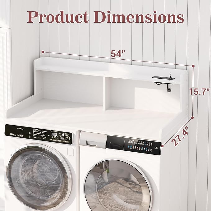 Aheaplus Washer and Dryer Countertop, 2-Tier Laundry Countertop Cover - Image 7
