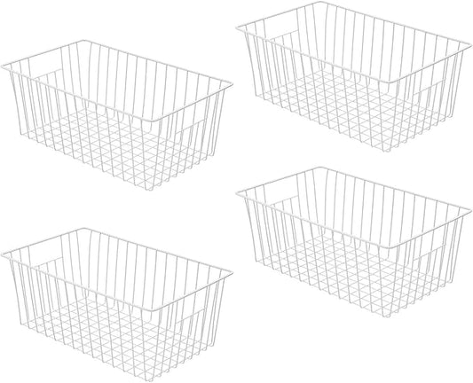 Freezer Basket Organizer, Refrigerator Metal Wire Storage Divider, Household by lonpute