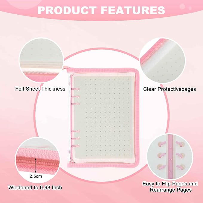 CAPASTEC Pin Bag, Portable Pin Display Book, Brooches Storage - Image 3