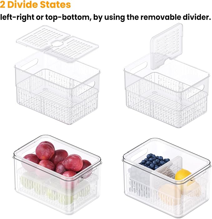 vacane 6 Pack Large Fruit Storage Containers - Image 4