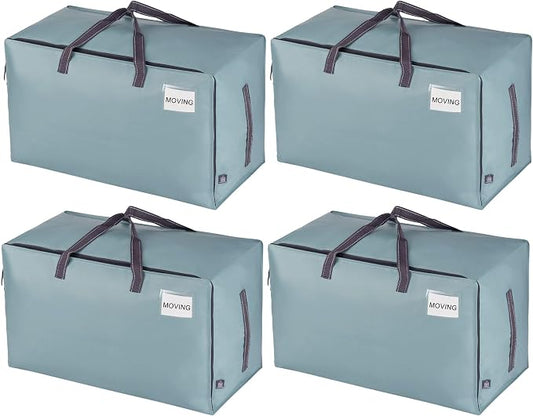 VENO 4 Pack Moving Bags and Large Christmas Decoration Storage Bins by Veno