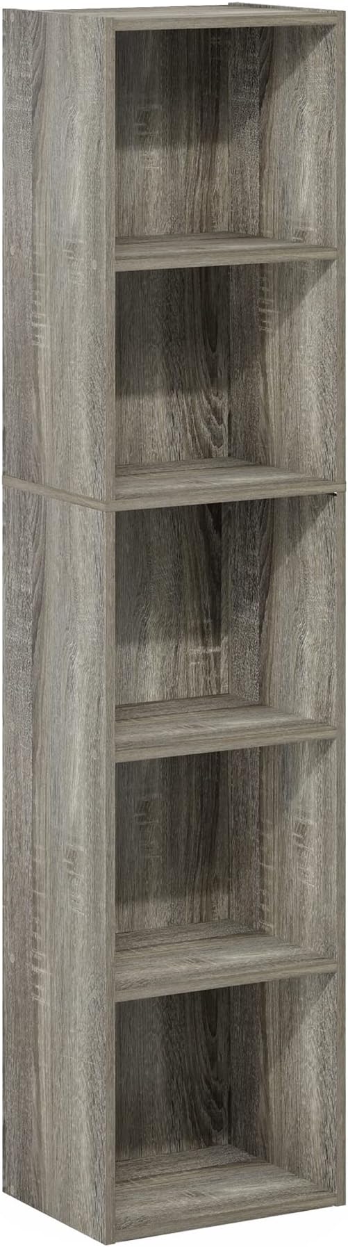 Furinno PASIR Book Shelf, 5-Tier Modern Bookshelf, Open Shelves Bookcase 9 x 12 - Image 6
