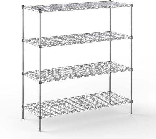 24" Deep x 60" Wide x 64" Height Wire Shelving Kit | 4-Tier | NSF Commercial by Regal+Altair