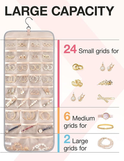 BAGSMART Hanging Jewelry Organizer Storage Roll - Image 3