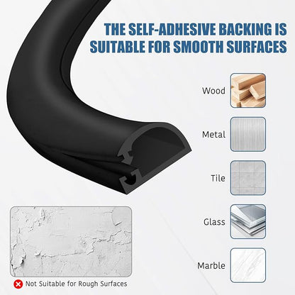 Silicone Wall Wire Hider, Side Open Wire Covers - Image 5