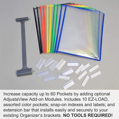 Ultimate Office AdjustaView 20-Pocket Desk Reference Organizer - Image 6