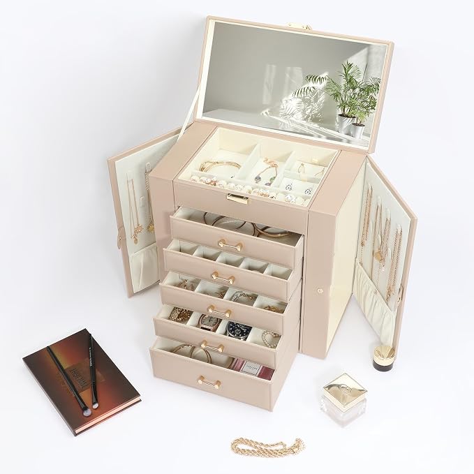 Large Jewelry Holder Organizer, 6 Layer Jewelry Box - Image 6