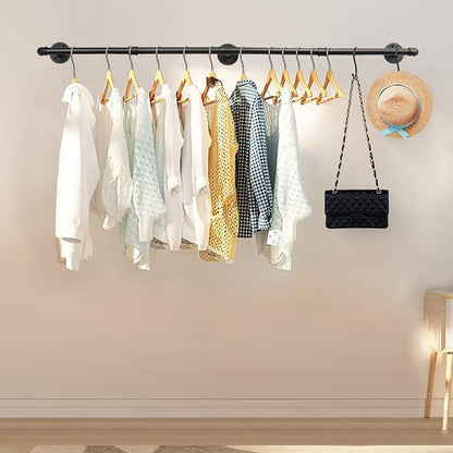 Livabber Industrial Pipe Clothes Rack, Heavy Duty Detachable Iron Garment Rack - Image 7