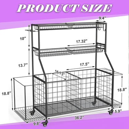 Sports Equipment Organizer, Outdoor Toy Storage - Image 8