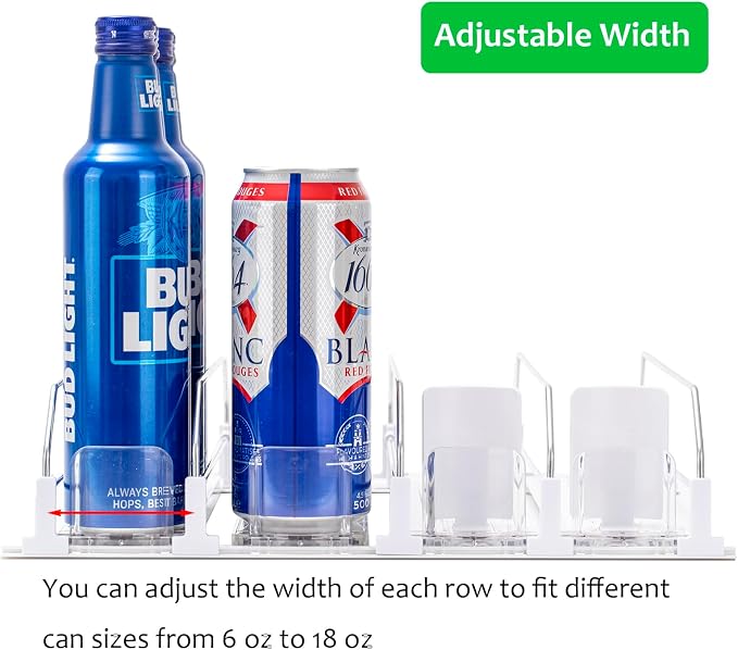 Rula Drink Organizer for Fridge, Self-Pushing Soda Can Dispenser for Mini - Image 3