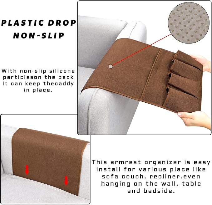NB Sofa Armrest Organize remote holder bedside caddy organizer - Image 5