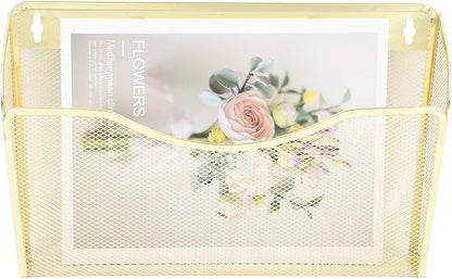 EASEPRES 3 Single Pocket Mesh Hanging File Organizer, Vertical Wall Mounted - Image 6